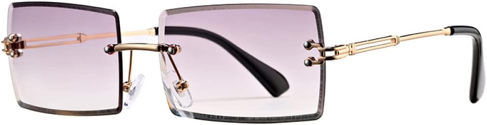 Солнцезащитные очки без оправы прямоугольной формы для женщин, модные квадратные очки без оправы для мужчин, сверхлегкие очки с защитой от УФ-излучения UV400, унисекс MTZJH, C1 Purple
Солнцезащитные очки без оправы прямоугольной формы для женщин, модные квадратные очки без оправы для мужчин, сверхлегкие очки с защитой от УФ-излучения UV400, унисекс MTZJH, C1 Purple