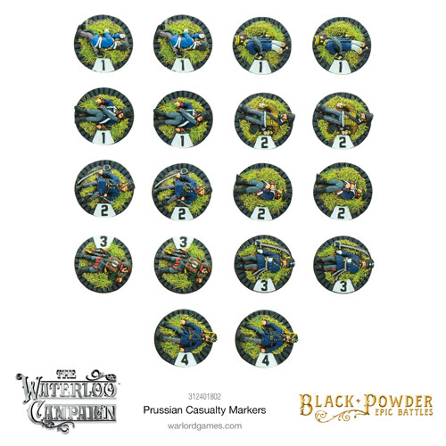 Фигурки Black Powder Epic Battles: Waterloo – Prussian Casualty Markers
Фигурки Black Powder Epic Battles: Waterloo – Prussian Casualty Markers