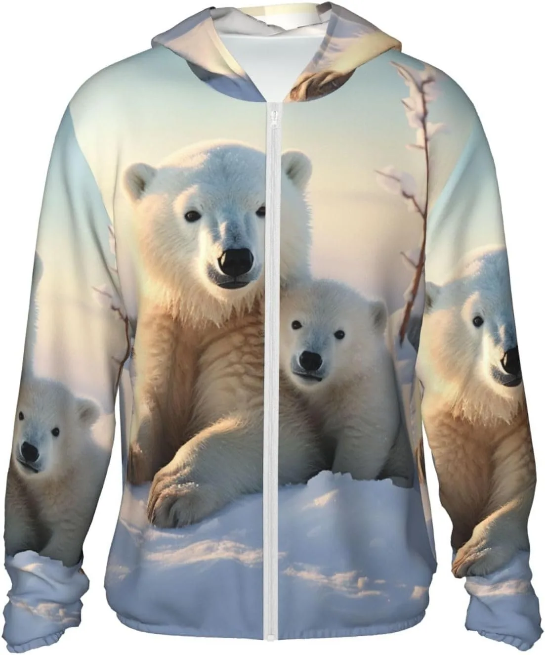 UPF 50+ худи с мишками для защиты от солнца, с карманом и длинными рукавами BTCOWZRV
UPF 50+ худи с мишками для защиты от солнца, с карманом и длинными рукавами BTCOWZRV