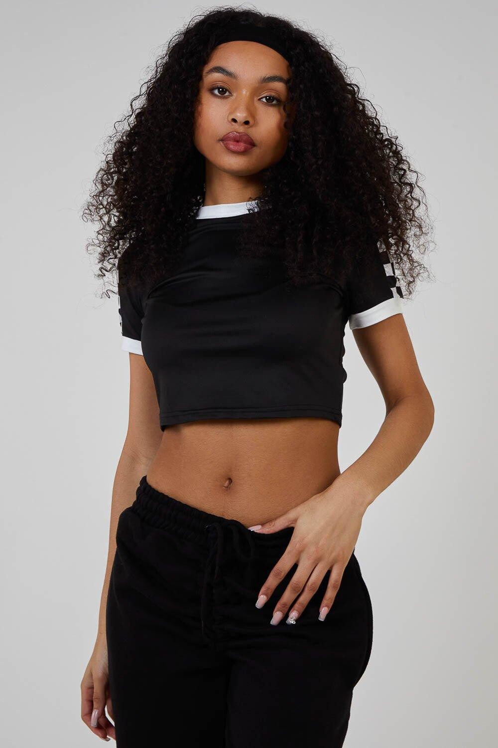 Футболка с клетчатыми рукавами Pink Vanilla, черный
Футболка с клетчатыми рукавами Pink Vanilla, черный