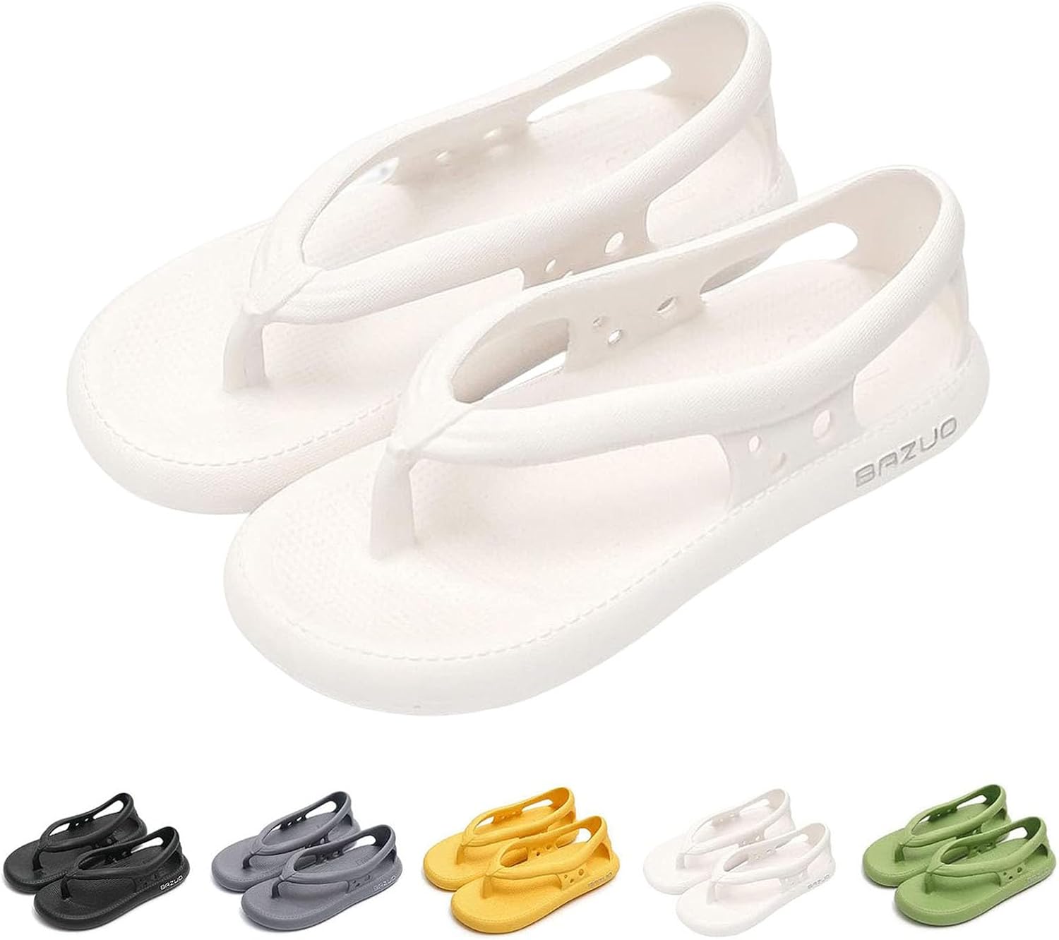 Сандалии Bazuo, шлепанцы Bazuo, нескользящие шлепанцы для пар с толстой подошвой из ЭВА, быстро сохнущие Yeekenio, белый
Сандалии Bazuo, шлепанцы Bazuo, нескользящие шлепанцы для пар с толстой подошвой из ЭВА, быстро сохнущие Yeekenio, белый