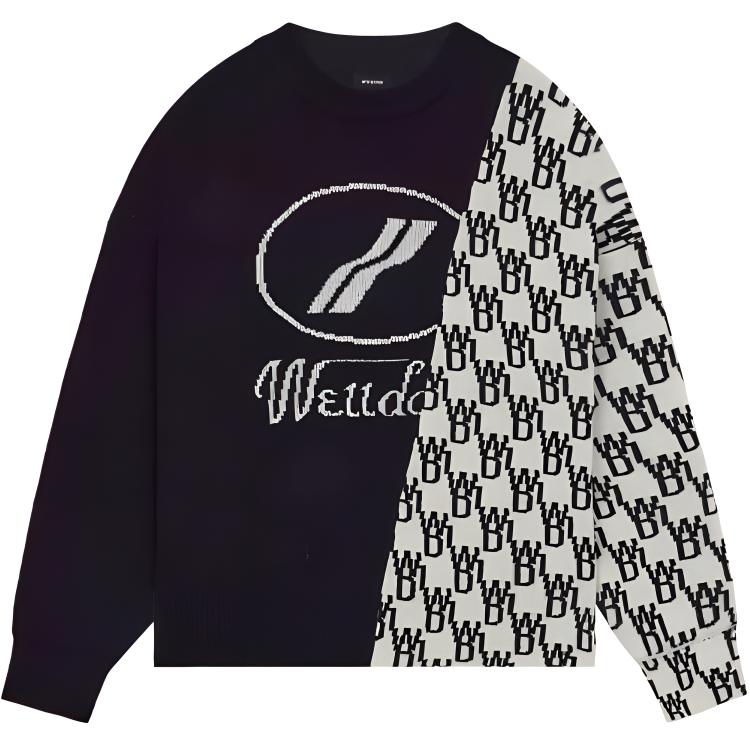 WD1 Graphic Mix Logo Свитер WE11DONE, Черный 
WD1 Graphic Mix Logo Свитер WE11DONE, Черный