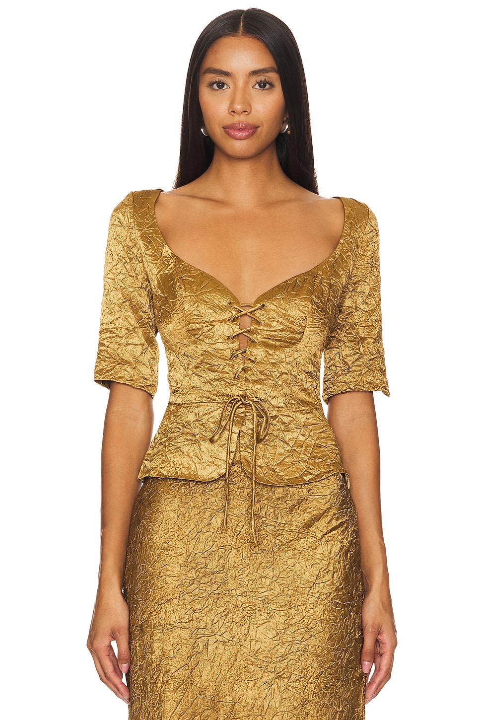 Лена топ Usisi Sister, золотой
Лена топ Usisi Sister, золотой