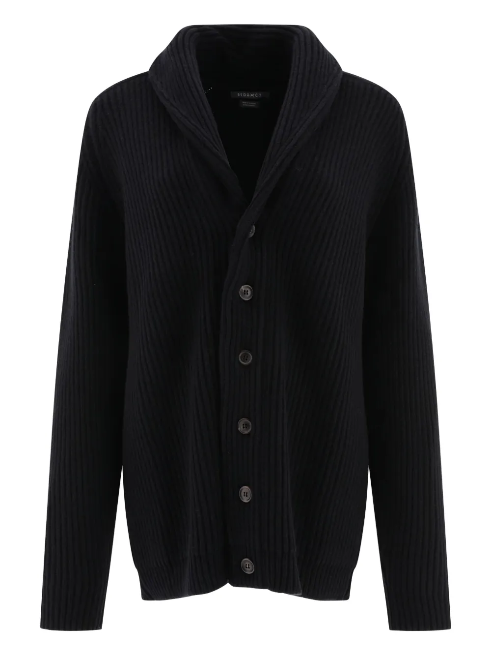 Кардиган с шалевым воротником в рубчик Begg x Co, черный
Кардиган с шалевым воротником в рубчик Begg x Co, черный