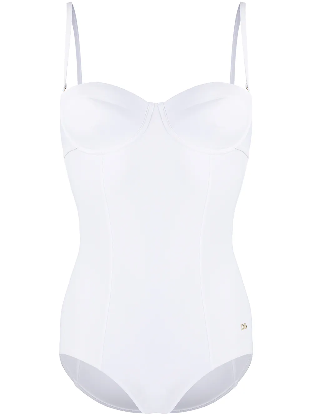 Купальник-бюстье с металлическим логотипом DG DOLCE & GABBANA, белый
Купальник-бюстье с металлическим логотипом DG DOLCE & GABBANA, белый