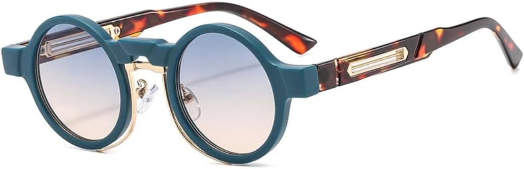 Маленькие круглые солнцезащитные очки в стиле ретро-панк с градиентным переходом цвета, защита от УФ-излучения UV400, модные для женщин и мужчин UATXTAU, Green Green Tea
Маленькие круглые солнцезащитные очки в стиле ретро-панк с градиентным переходом цвета, защита от УФ-излучения UV400, модные для женщин и мужчин UATXTAU, Green Green Tea