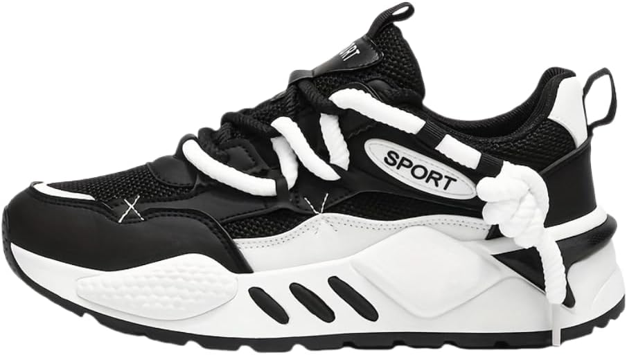 Мужские повседневные кроссовки - дышащие, с резиновой подошвой против скольжения, шнуровка, для бега и повседневной носки Hhhchpm, черный
Мужские повседневные кроссовки - дышащие, с резиновой подошвой против скольжения, шнуровка, для бега и повседневной носки Hhhchpm, черный