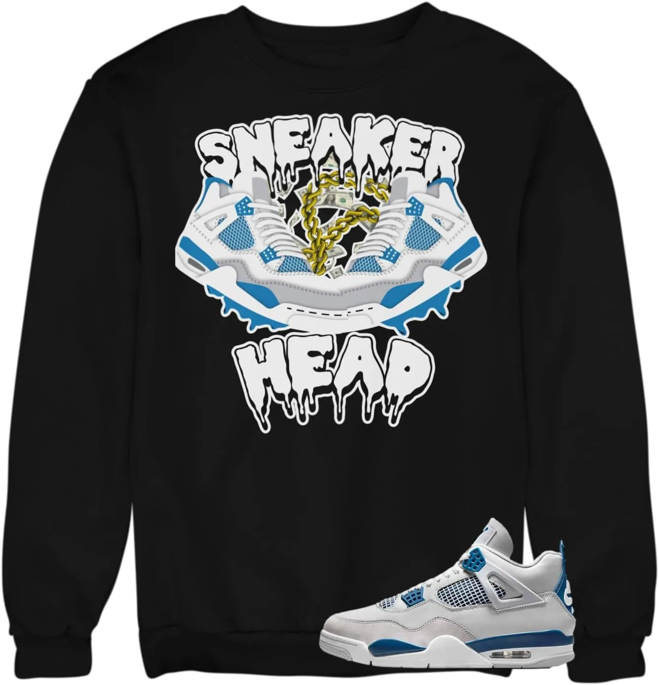 Свитшот в стиле Jordan 4 Industrial Blue House Of Tees
Свитшот в стиле Jordan 4 Industrial Blue House Of Tees