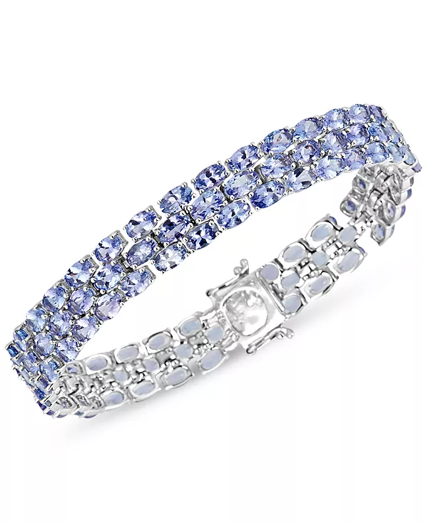 Браслет из трех рядов танзанитов овальной огранки (17-3/8 карата) из стерлингового серебра (также доступен с перидотом) Macy'S, tanzanite
Браслет из трех рядов танзанитов овальной огранки (17-3/8 карата) из стерлингового серебра (также доступен с перидотом) Macy'S, tanzanite