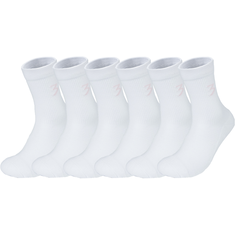 Набор унисекс носков Crew 361°, 6 pack (белый розовый)
Набор унисекс носков Crew 361°, 6 pack (белый розовый)