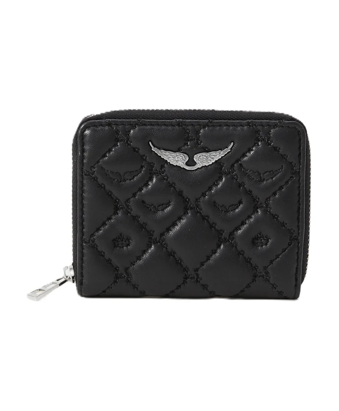 Миниатюрный стеганый кошелек ZV с монограммой Zadig & Voltaire, черный
Миниатюрный стеганый кошелек ZV с монограммой Zadig & Voltaire, черный