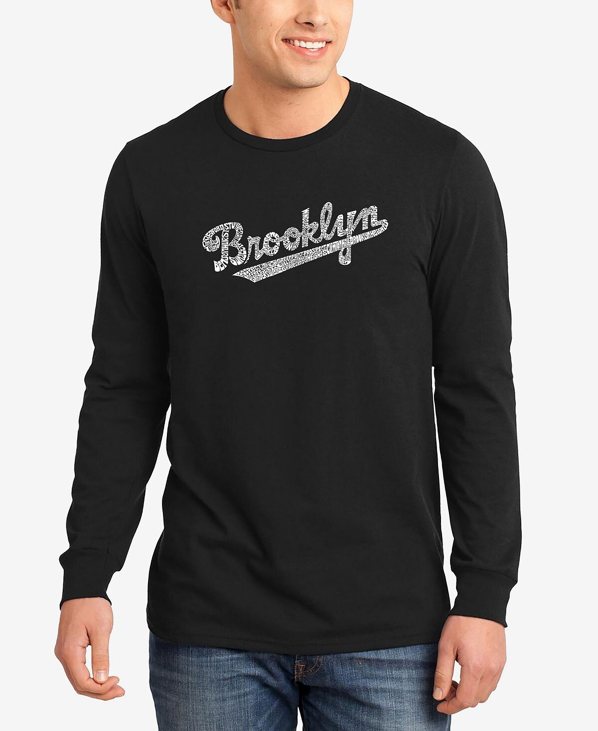 Мужская футболка word art с длинным рукавом brooklyn neighborhoods LA Pop Art, черный
Мужская футболка word art с длинным рукавом brooklyn neighborhoods LA Pop Art, черный