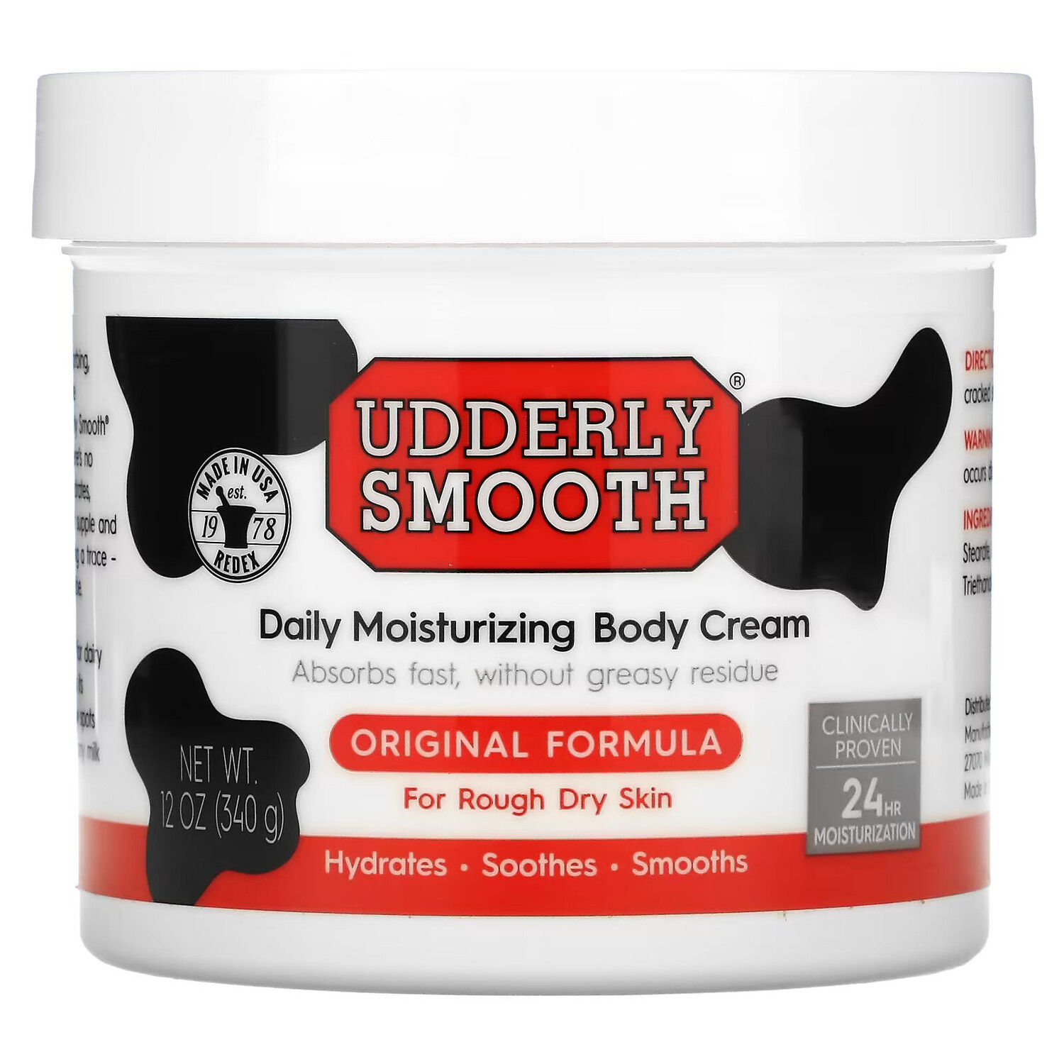 Udderly Smooth, увлажняющий крем для тела для ежедневного применения, оригинальная формула, 340 г (12 унций)
Udderly Smooth, увлажняющий крем для тела для ежедневного применения, оригинальная формула, 340 г (12 унций)