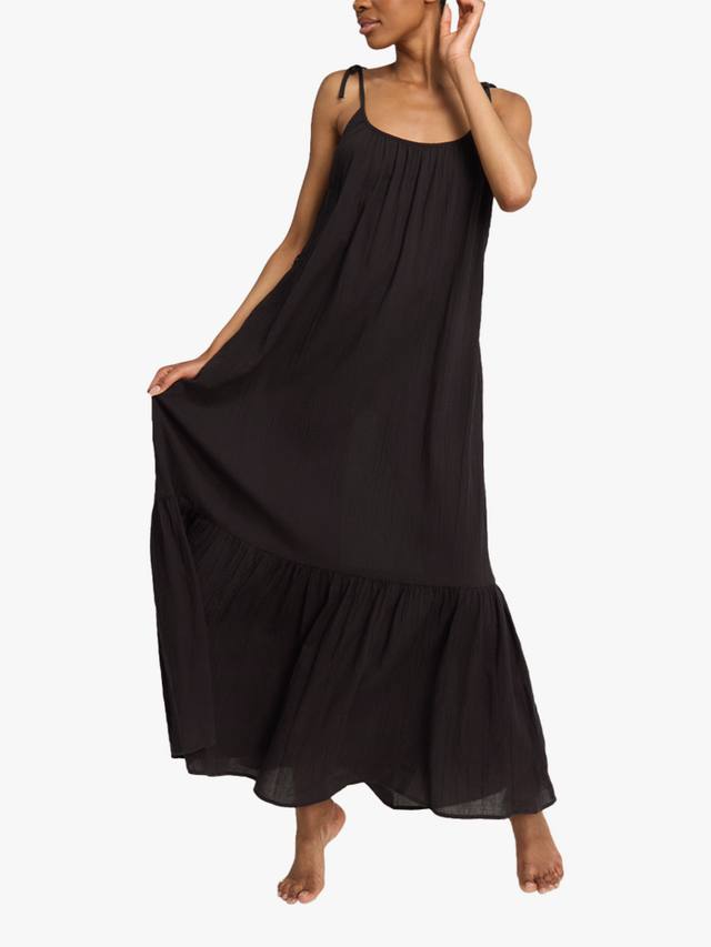 Платье макси из органического хлопка с тонкими бретелями и силуэтом трапеция Nudea, Black
Платье макси из органического хлопка с тонкими бретелями и силуэтом трапеция Nudea, Black