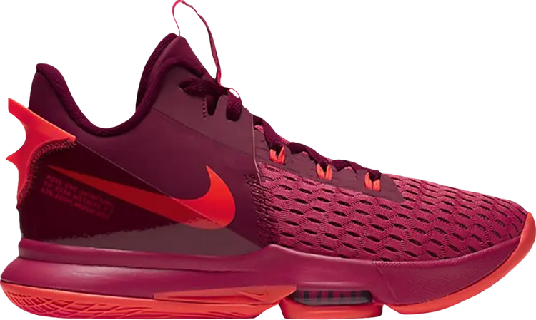Кроссовки Nike LeBron Witness 5 EP 'Gym Red Crimson', красный 
Кроссовки Nike LeBron Witness 5 EP 'Gym Red Crimson', красный