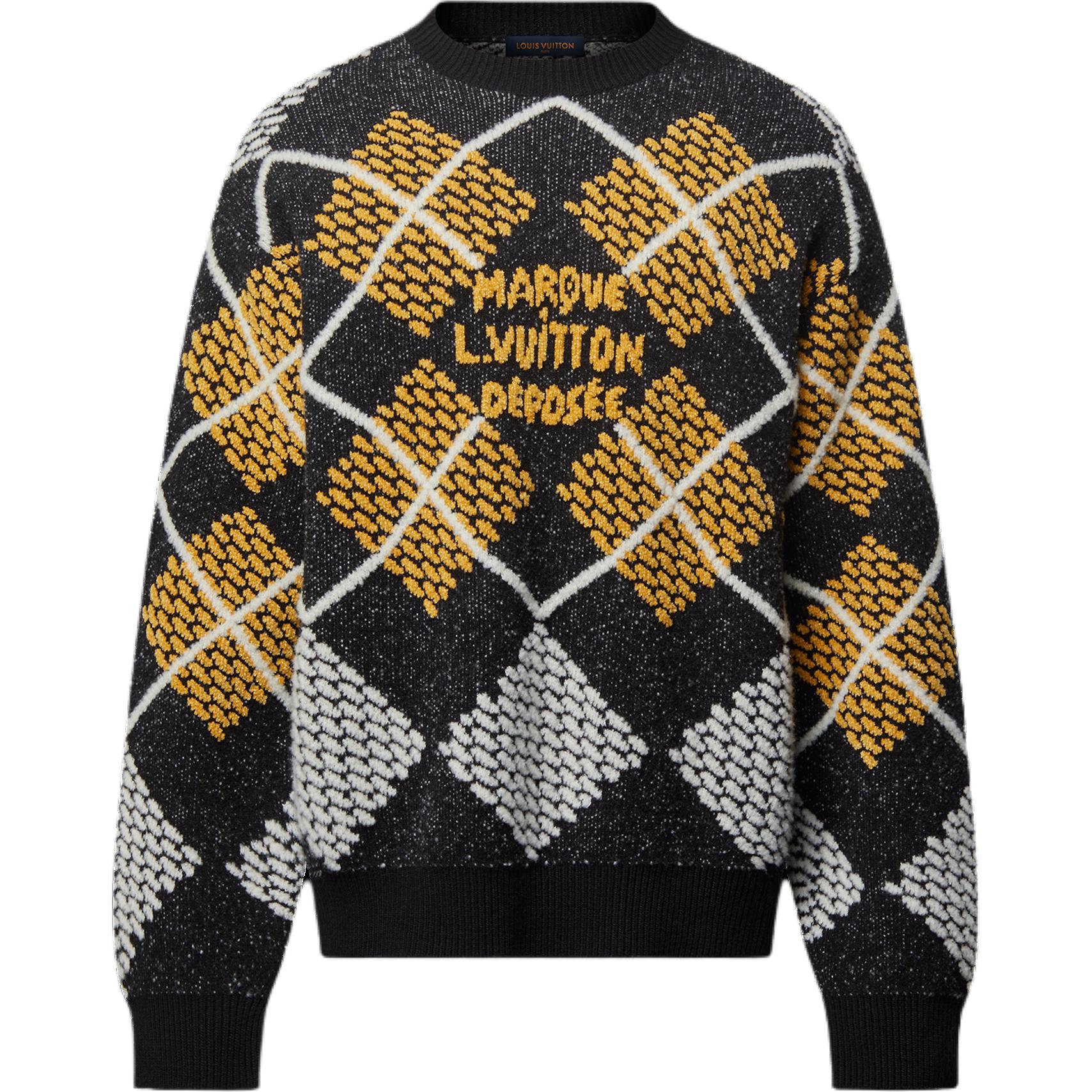 Свитер из шерстяной смеси LOUIS VUITTON, черно-серо-желтый
Свитер из шерстяной смеси LOUIS VUITTON, черно-серо-желтый