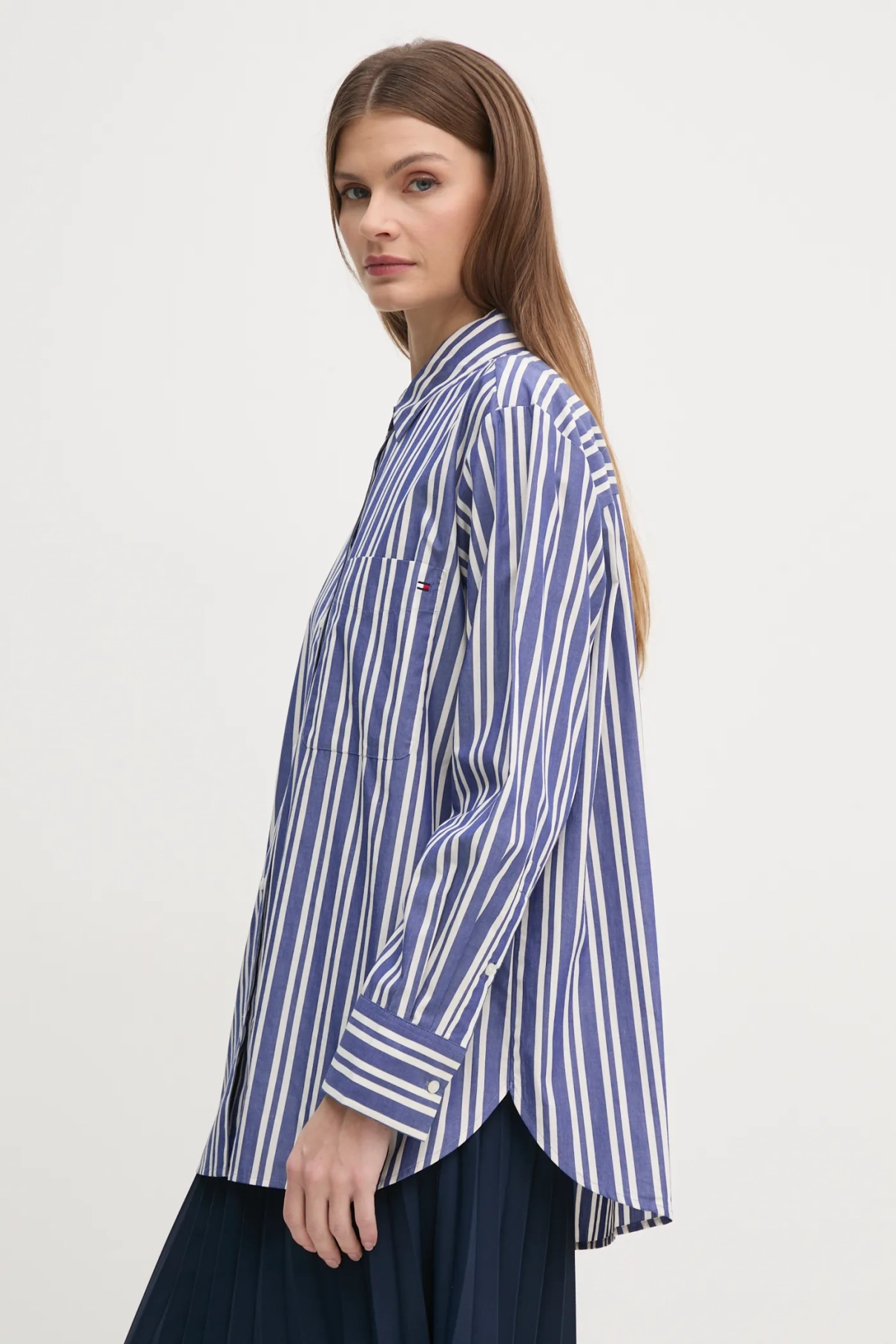 Хлопковая рубашка Tommy Hilfiger, темно-синий
Хлопковая рубашка Tommy Hilfiger, темно-синий