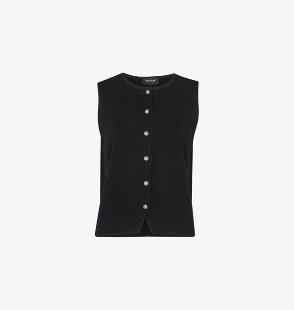 Топ без рукавов Lucy из хлопковой смеси Whistles, черный
Топ без рукавов Lucy из хлопковой смеси Whistles, черный