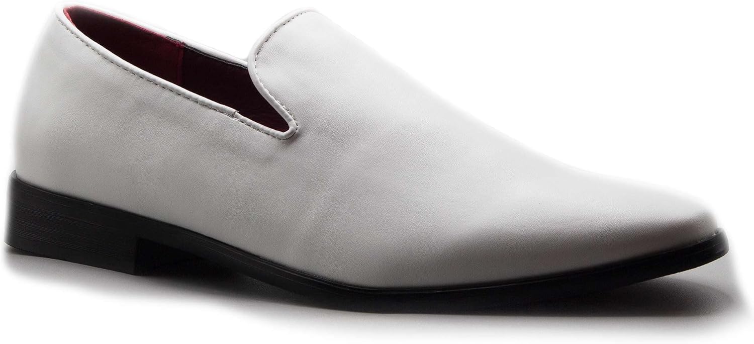 Мужские блестящие моксин-слипоны Jazame с закругленным носком, формальные туфли - Дресс-обувь для мужчин, лоферы для мужчин, классические туфли, белый
Мужские блестящие моксин-слипоны Jazame с закругленным носком, формальные туфли - Дресс-обувь для мужчин, лоферы для мужчин, классические туфли, белый