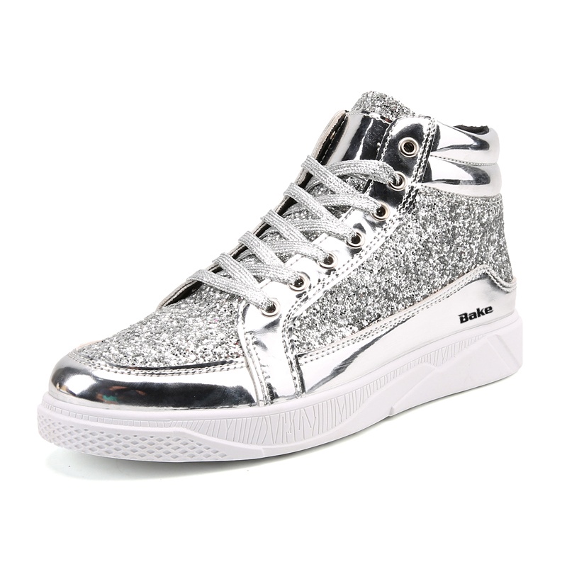 BAKE Серебряные мужские скейтерские кеды с противоскользящим покрытием и высоким верхом, цвет Silver
BAKE Серебряные мужские скейтерские кеды с противоскользящим покрытием и высоким верхом, цвет Silver