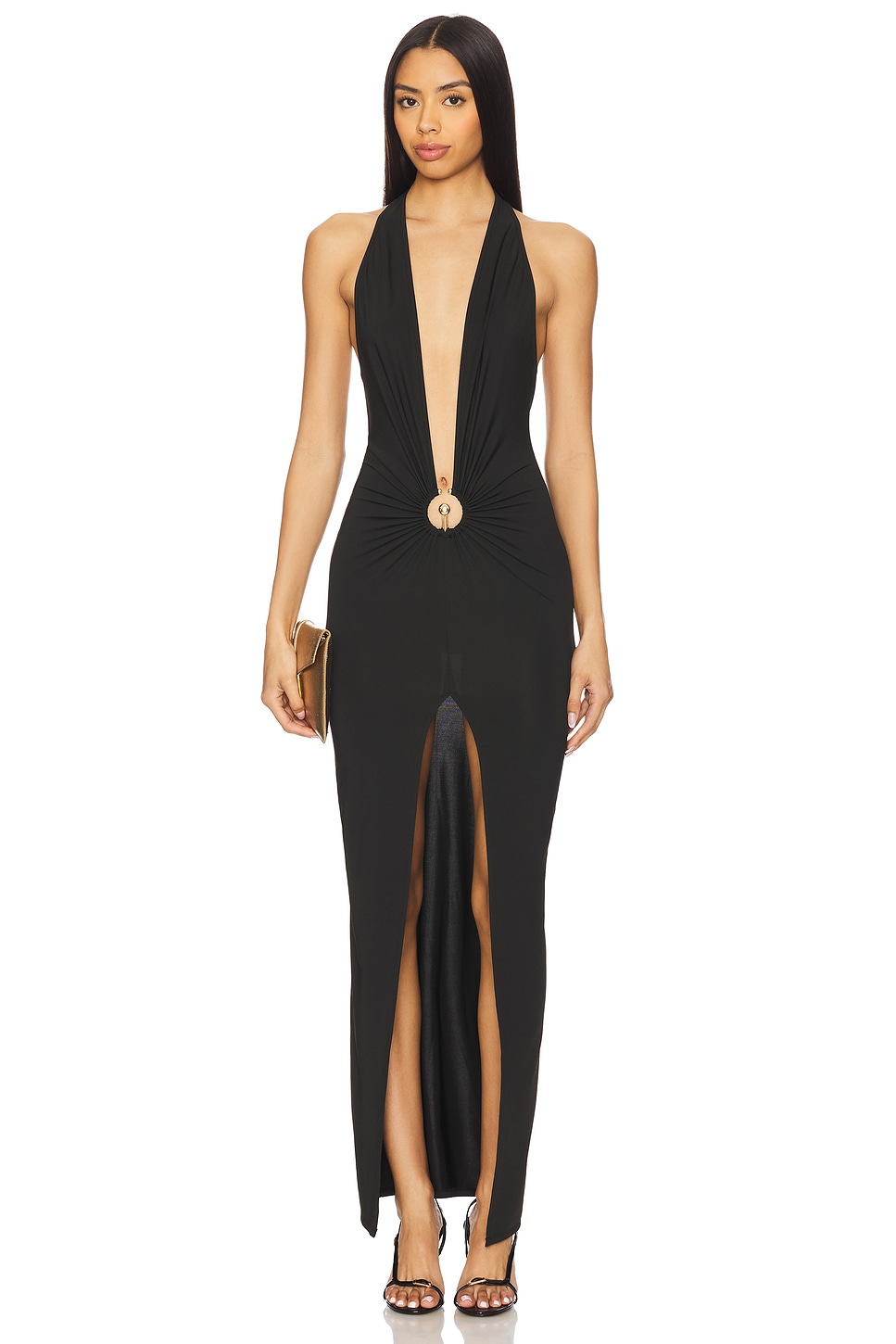 Платье макси Cambri Superdown, black 
Платье макси Cambri Superdown, black