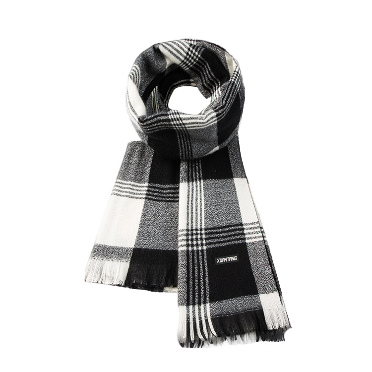 Вязаный шарф унисекс, Black White
Вязаный шарф унисекс, Black White