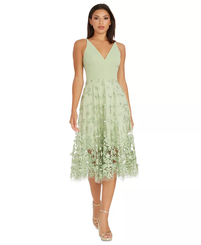 Платье с глубоким вырезом Darleen, силуэт "приталенный-клеш" Dress the Population, зеленый
Платье с глубоким вырезом Darleen, силуэт "приталенный-клеш" Dress the Population, зеленый