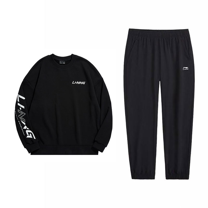 Комплекты толстовок Li Ning, унисекс, с круглым вырезом, средней толщины, черный top+черный pants
Комплекты толстовок Li Ning, унисекс, с круглым вырезом, средней толщины, черный top+черный pants