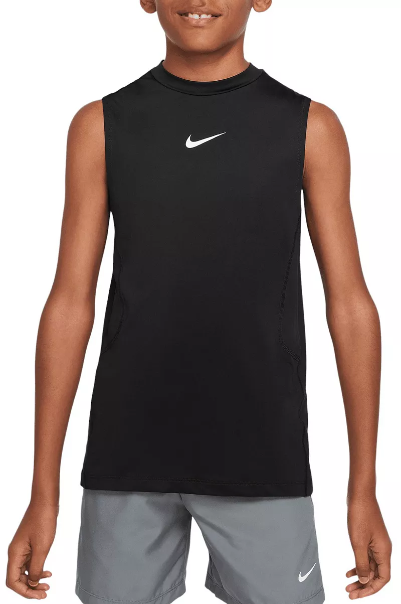 Футболка без рукавов Nike для мальчиков Pro Dri-FIT, черный/белый
Футболка без рукавов Nike для мальчиков Pro Dri-FIT, черный/белый