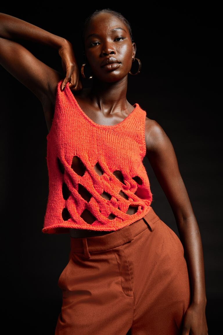 Вязаная футболка H&M, ярко-красный
Вязаная футболка H&M, ярко-красный