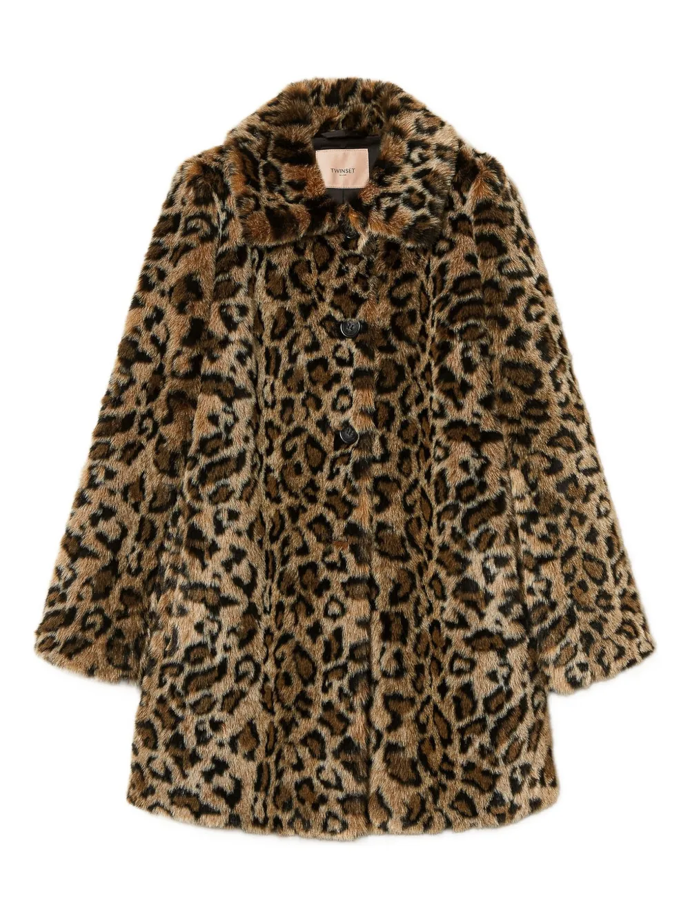 Шуба из искусственного меха с леопардовым принтом TWINSET, коричневый
Шуба из искусственного меха с леопардовым принтом TWINSET, коричневый