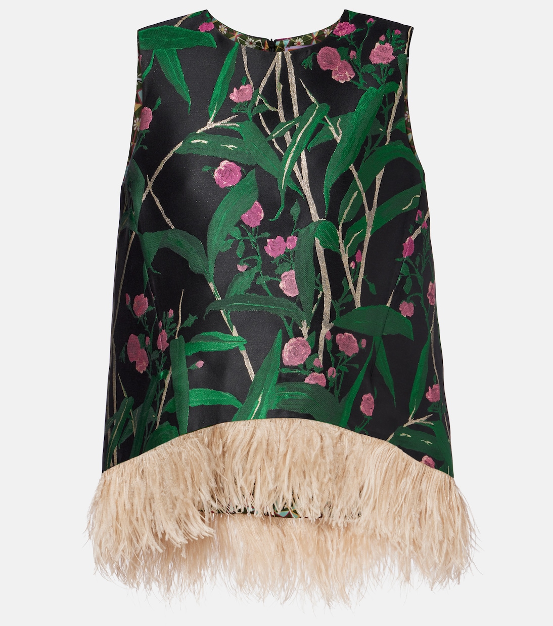 Жаккардовый топ La Scala с отделкой из перьев La DoubleJ, Bamboo Jacquard
Жаккардовый топ La Scala с отделкой из перьев La DoubleJ, Bamboo Jacquard