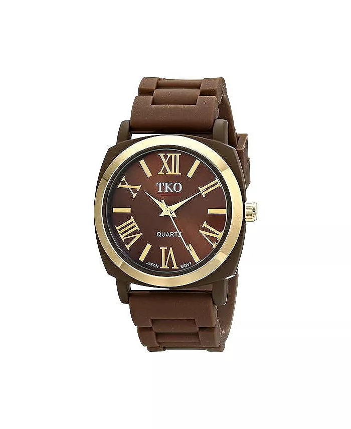 Женские часы Milano III с аналоговым кварцевым механизмом и гибким резиновым ремешком, коричневые TKO
Женские часы Milano III с аналоговым кварцевым механизмом и гибким резиновым ремешком, коричневые TKO