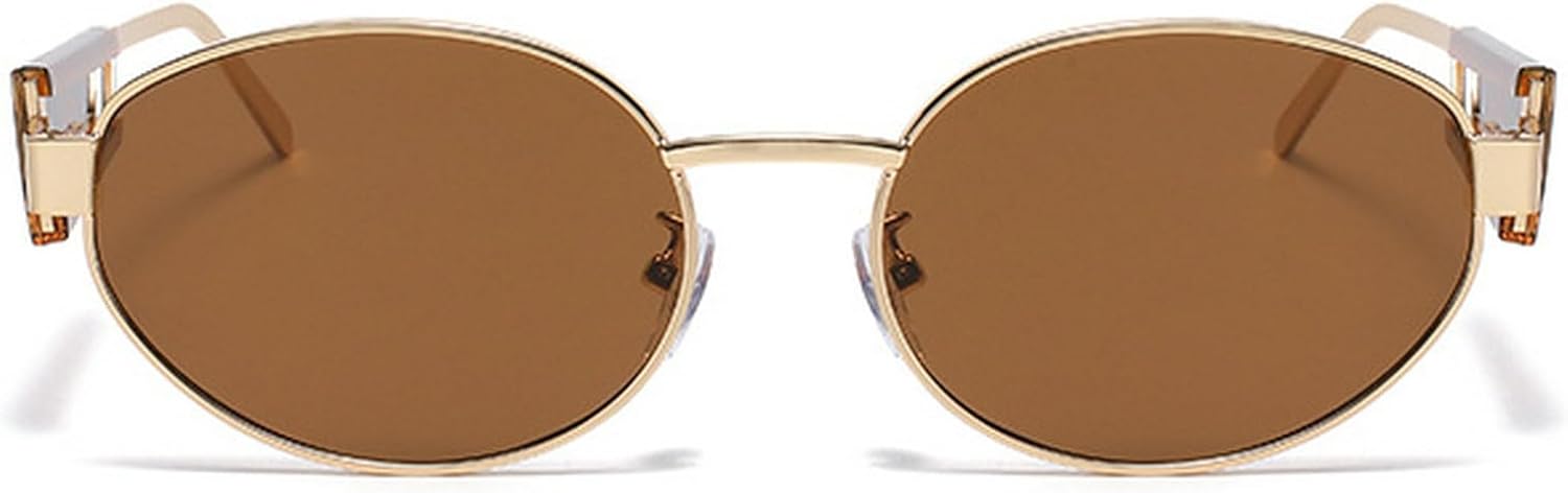 Ретро-солнцезащитные очки-пилот в металлической оправе, овальные, для женщин и мужчин, винтажные круглые солнцезащитные очки, роскошные очки в стиле 90-х с зелеными линзами, мужские панк-очки mincl, Brown
Ретро-солнцезащитные очки-пилот в металлической оправе, овальные, для женщин и мужчин, винтажные круглые солнцезащитные очки, роскошные очки в стиле 90-х с зелеными линзами, мужские панк-очки mincl, Brown