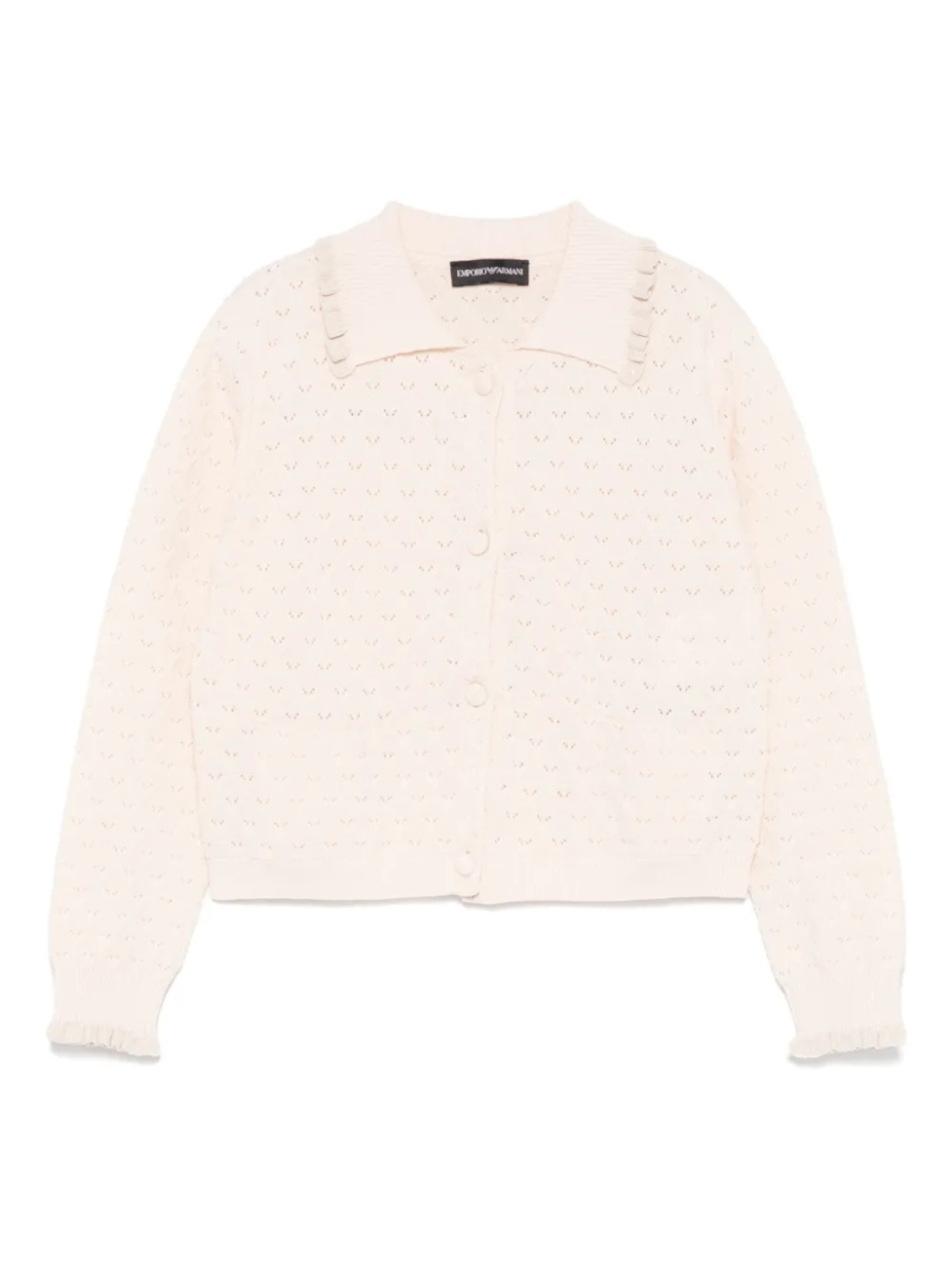 Emporio Armani Kids свитер с отложным воротником, нейтральный
Emporio Armani Kids свитер с отложным воротником, нейтральный