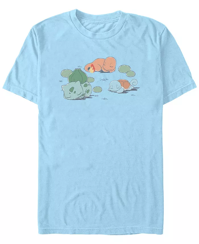 Футболка мужская с коротким рукавом Pokémon Bulbasaur Charmander Squirtle Pokemon, синий 
Футболка мужская с коротким рукавом Pokémon Bulbasaur Charmander Squirtle Pokemon, синий