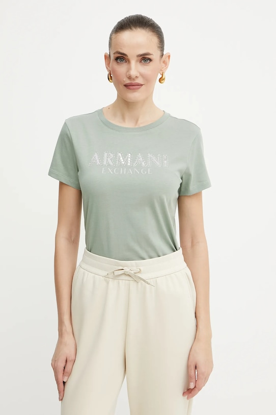 Хлопковая футболка Armani Exchange, зеленый
Хлопковая футболка Armani Exchange, зеленый