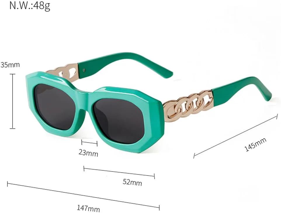 LVTFCO Модные солнцезащитные очки с цепочкой на дужках, элегантная белая прямоугольная оправа, женские винтажные солнцезащитные очки с леопардовым принтом, C3
LVTFCO Модные солнцезащитные очки с цепочкой на дужках, элегантная белая прямоугольная оправа, женские винтажные солнцезащитные очки с леопардовым принтом, C3