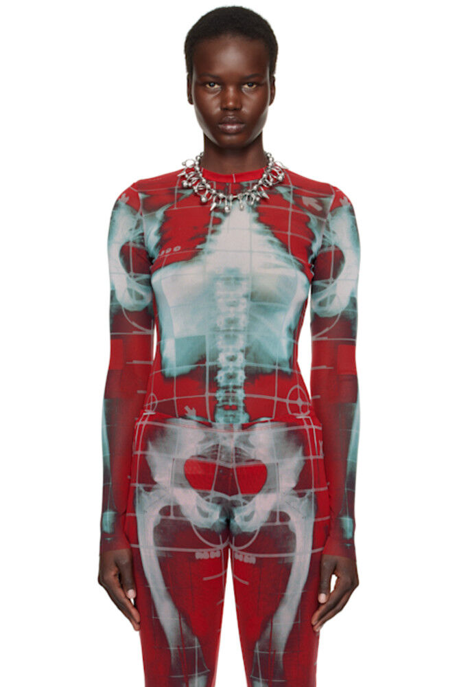 Эксклюзивная красно-синяя футболка SSENSE «The Red Squeletor» Jean Paul Gaultier
Эксклюзивная красно-синяя футболка SSENSE «The Red Squeletor» Jean Paul Gaultier