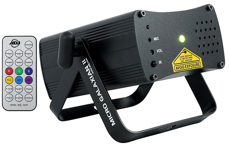 American DJ ADJ Micro Galaxian II Green/Red Laser Beam Club/Stage Light+пульт дистанционного управления
American DJ ADJ Micro Galaxian II Green/Red Laser Beam Club/Stage Light+пульт дистанционного управления