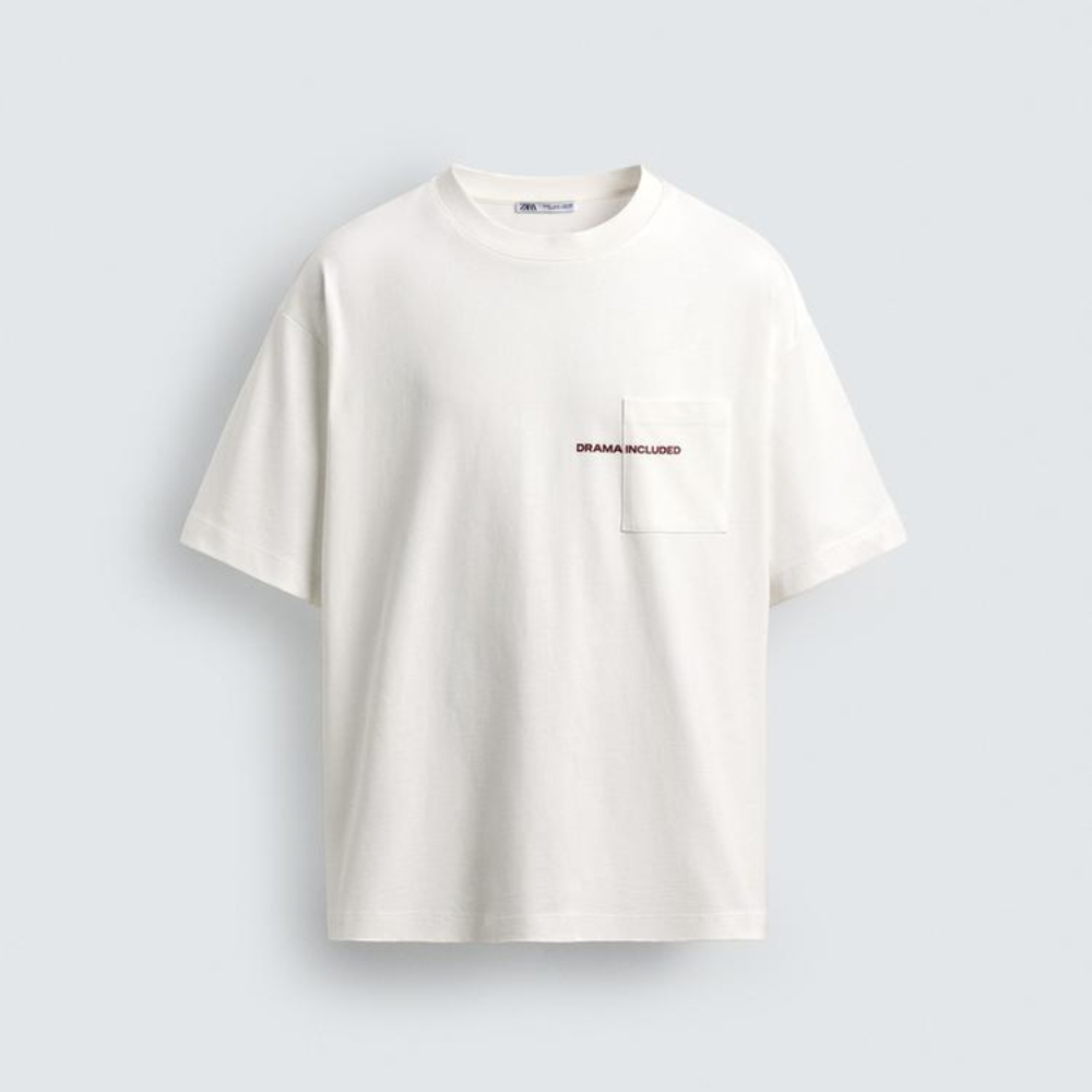 Футболка Zara Slogan Print Pocket, белый
Футболка Zara Slogan Print Pocket, белый