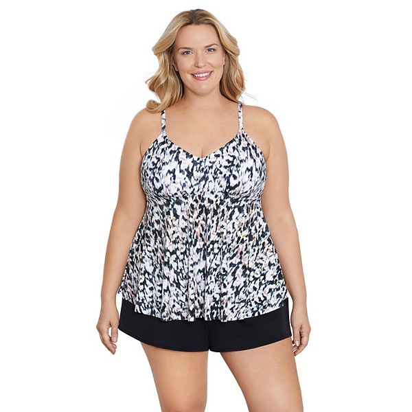 Plus size топ-танкини с V-образным вырезом и косточками Bal Harbour
Plus size топ-танкини с V-образным вырезом и косточками Bal Harbour