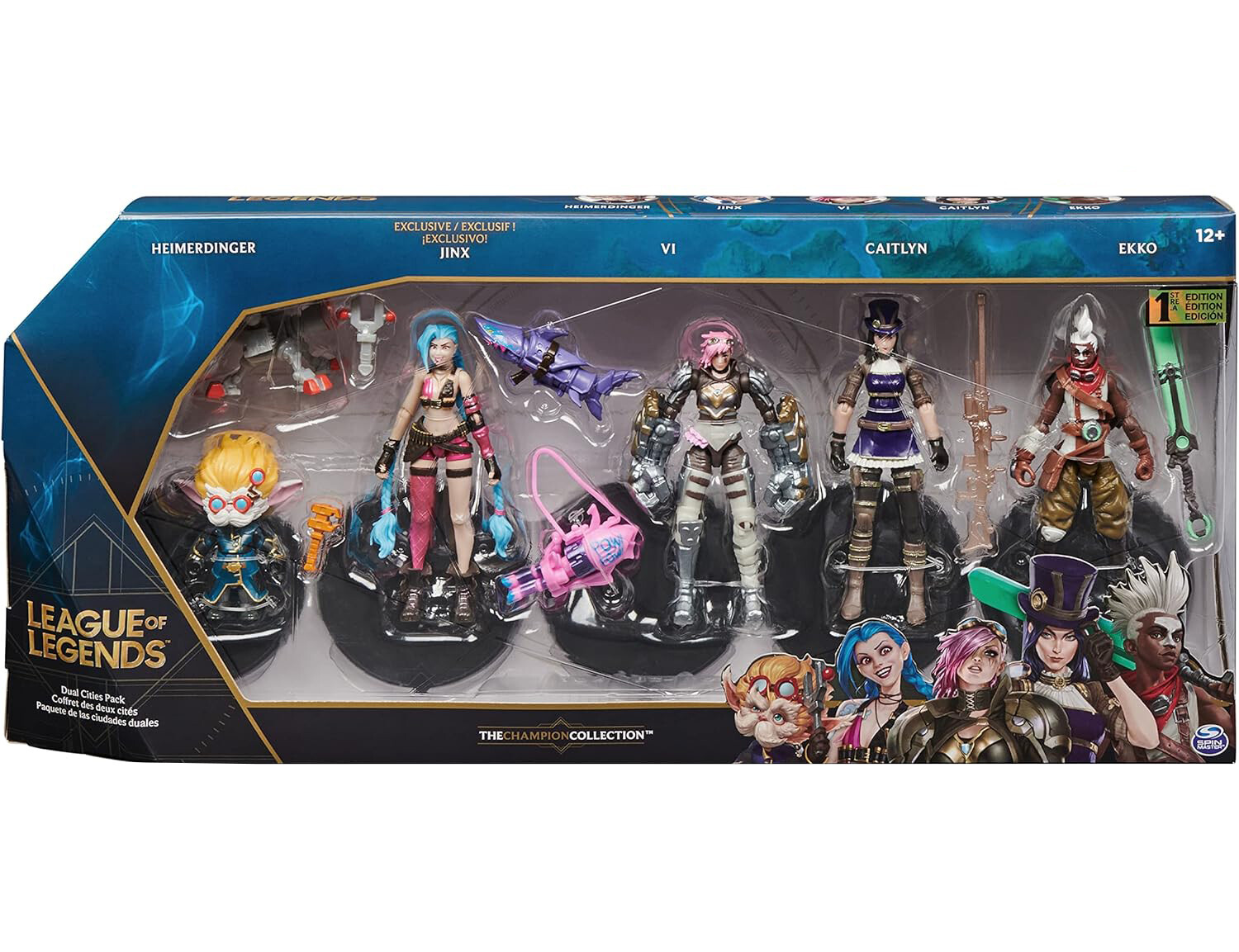 Набор коллекционных фигурок с аксессуарами League of Legends, Exclusive Jinx, Heimerdinger, Vi, Caitlyn, Ekko
Набор коллекционных фигурок с аксессуарами League of Legends, Exclusive Jinx, Heimerdinger, Vi, Caitlyn, Ekko