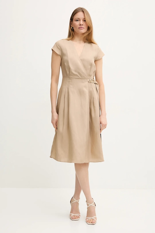 Платье с добавлением льна Twinset, бежевый
Платье с добавлением льна Twinset, бежевый