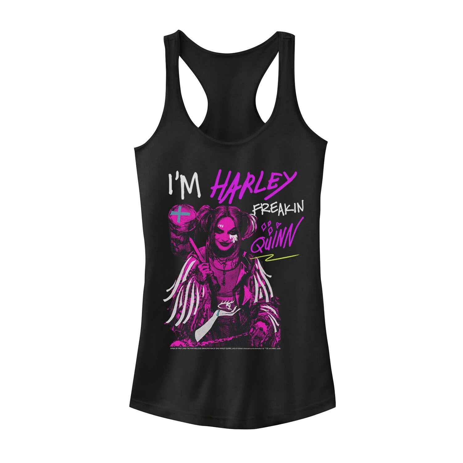 Майка для юниоров Birds Of Prey с надписью «I’m Harley Freakin Quinn» Licensed Character
Майка для юниоров Birds Of Prey с надписью «I’m Harley Freakin Quinn» Licensed Character