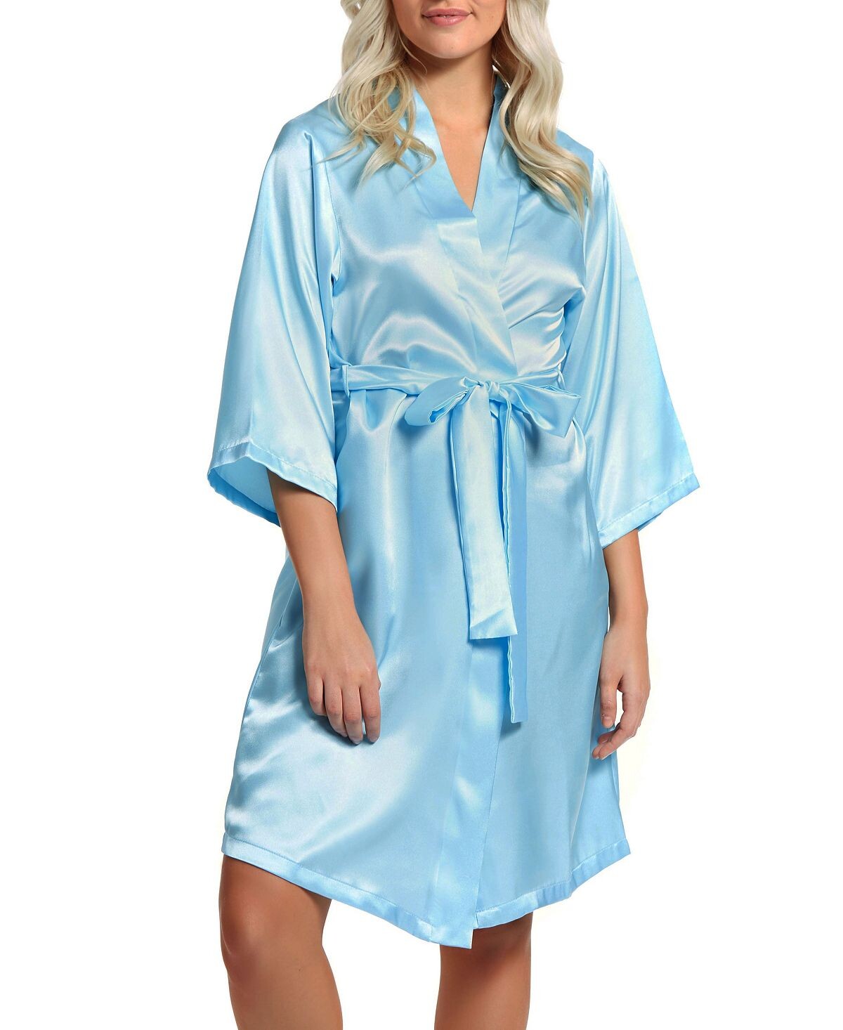 Женский атласный халат marina lux с рукавами 3/4 iCollection, светло-синий
Женский атласный халат marina lux с рукавами 3/4 iCollection, светло-синий