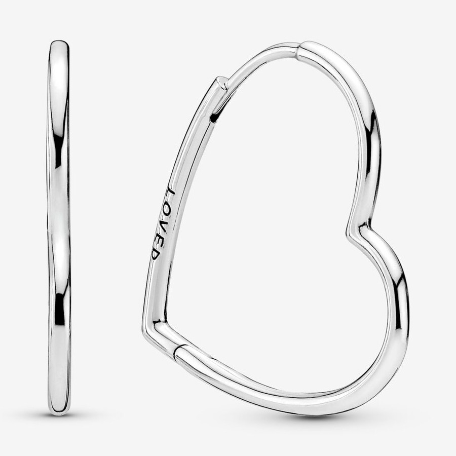 Серьги Pandora Asymmetrical Heart, серебро
Серьги Pandora Asymmetrical Heart, серебро