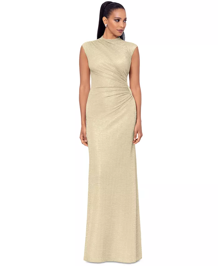 Женское металлизированное платье с драпировкой Betsy & Adam, золотой
Женское металлизированное платье с драпировкой Betsy & Adam, золотой