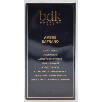 BDK Parfums Ambre Safrano 100ml 3.4oz EDP Sealed Authentic Fast от Finescents!
BDK Parfums Ambre Safrano 100ml 3.4oz EDP Sealed Authentic Fast от Finescents!
