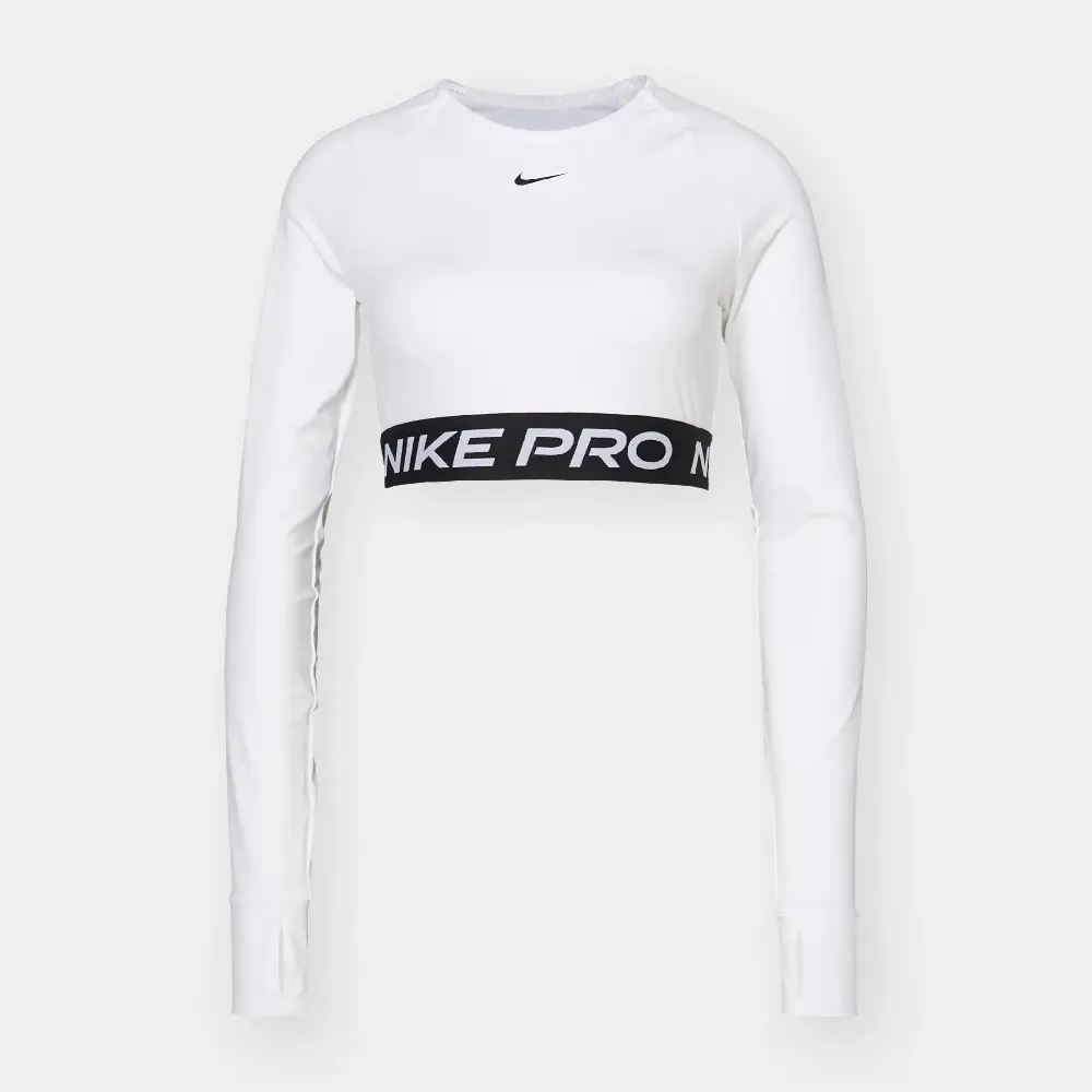 Лонгслив Nike Performance Pro Crop, белый/черный
Лонгслив Nike Performance Pro Crop, белый/черный